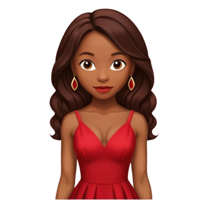 Anika Noni Rose with long dark brown hair sticker