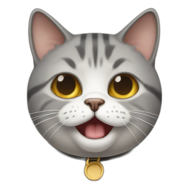 Sneezing crazy British short hair cat sticker