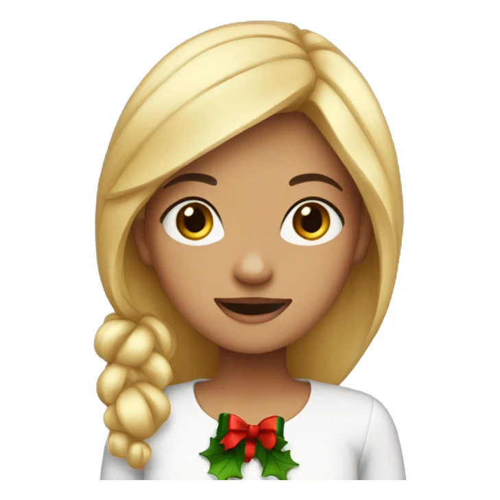 Christmas girl sticker