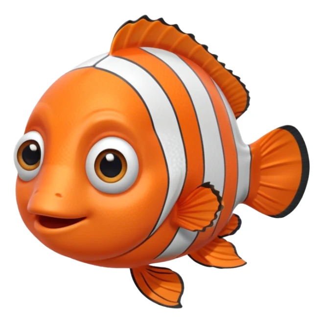 tôi muốn tạo 1 con cá nemo màu cam cute sticker