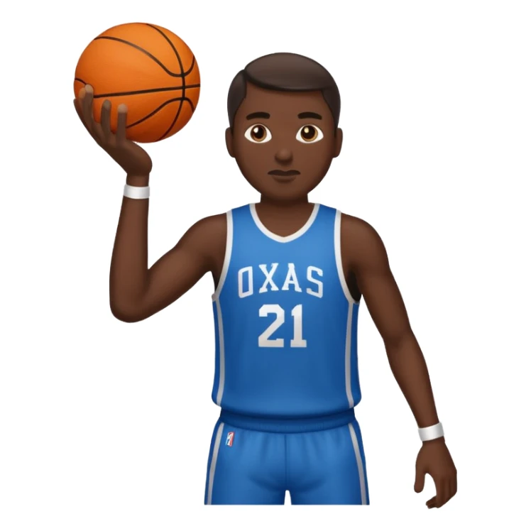 man shooting basketball and airballing sticker