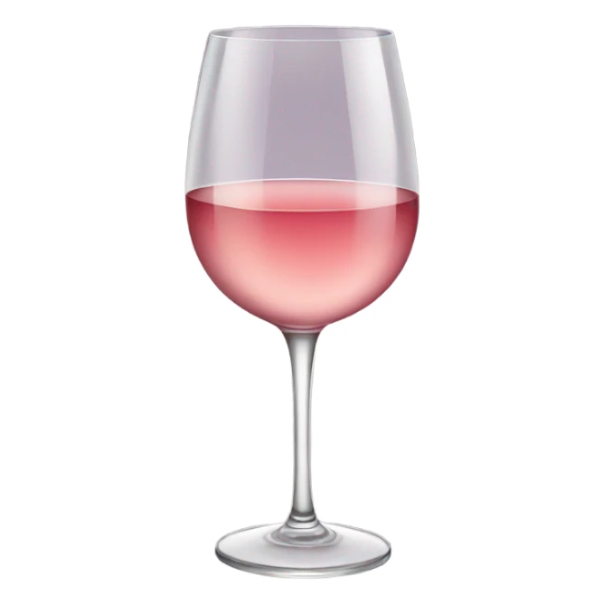 glass of rose wine sticker