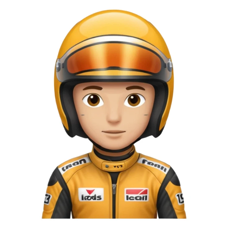 motorcycle racer with full face helmet sticker