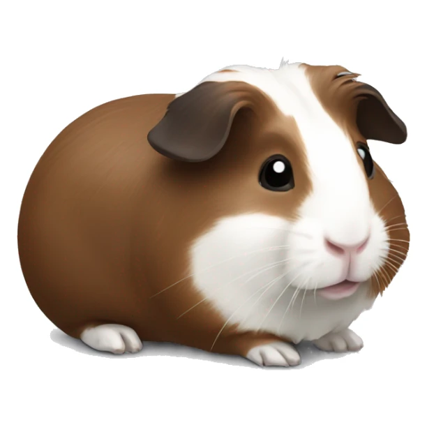 Guineapig white and dark brown sticker