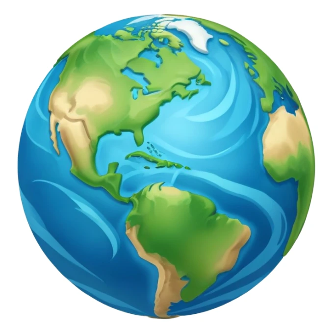 Earth globe with continents shaped to form the number 812 sticker