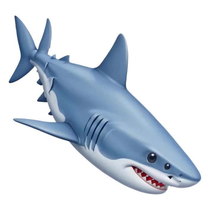 a shark wearing blue Nike shoes sticker
