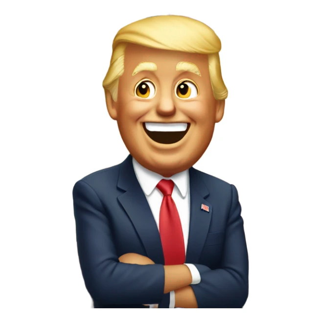 Trump laughing at California  sticker