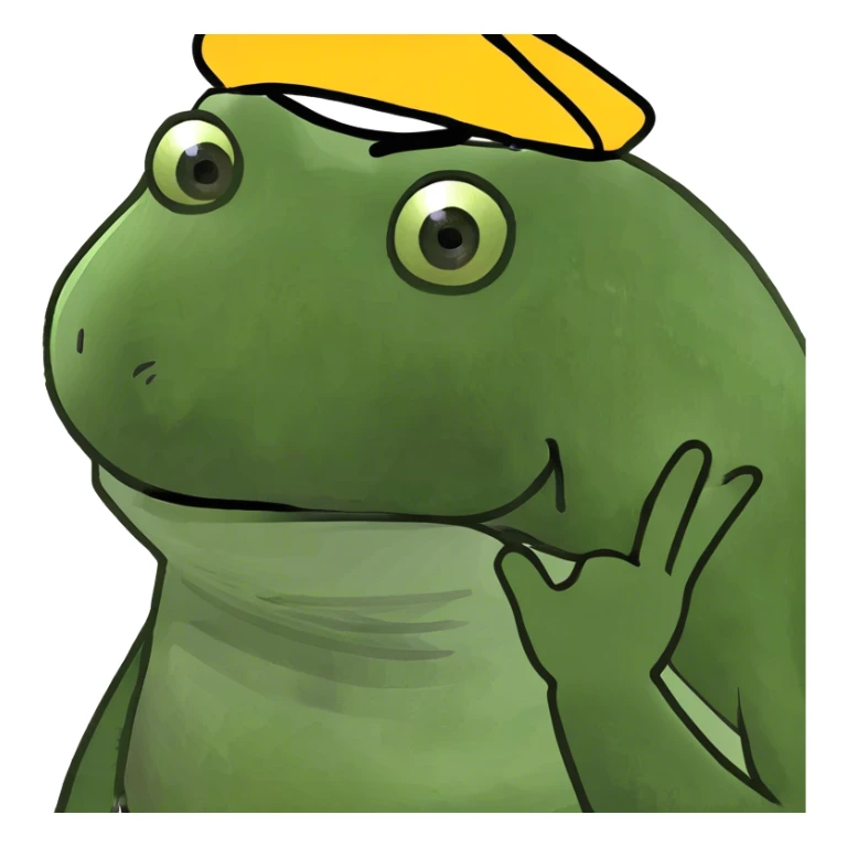 Upset  and holding his hand on his head sticker