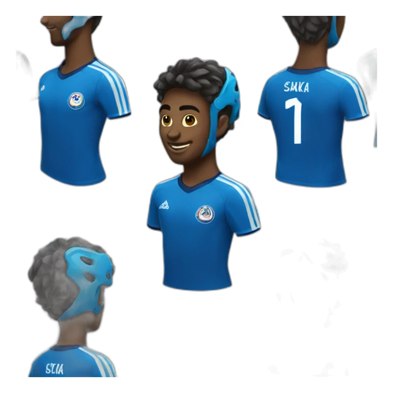 Saka maillot de foot sticker