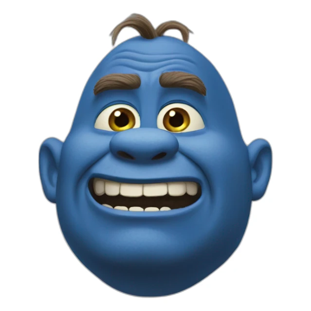 blue-shrek sticker