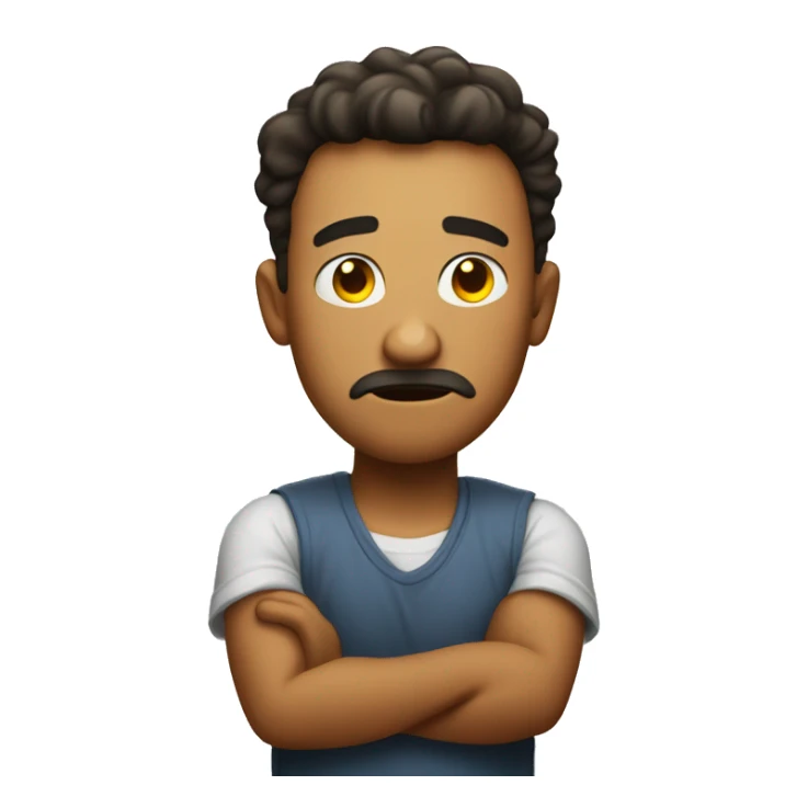 Guy with a stunned face with arms saying are u serious sticker