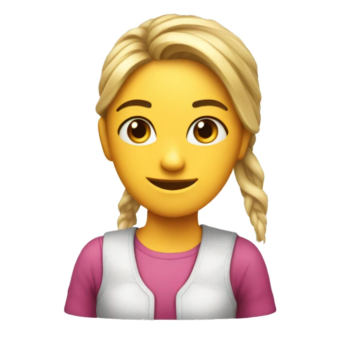 skill issue emote with just letters and girlie with no background sticker