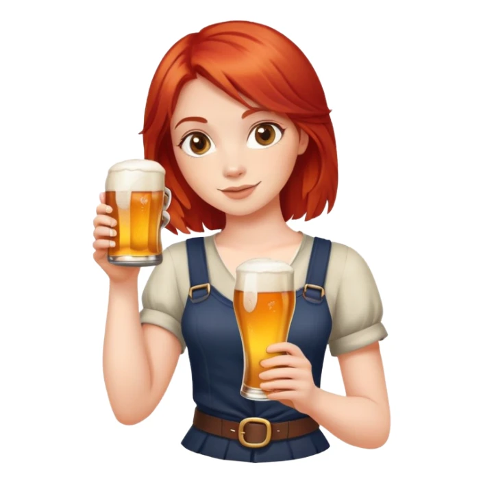 Hot redneck country girl holding a beer  sticker