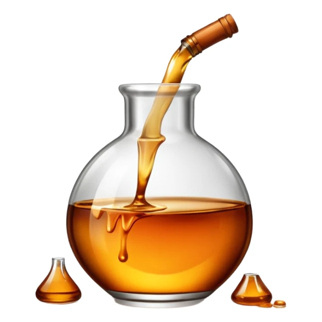 spilled bottle of brendy sticker