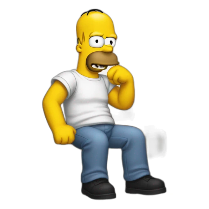 Homer s'impose sticker