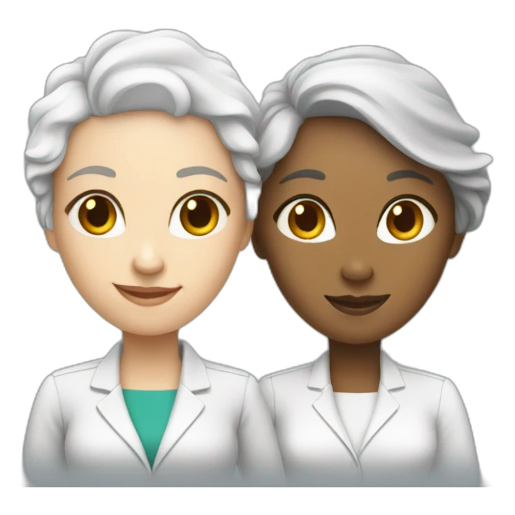 two white business women with different hair colors shaking hands sticker