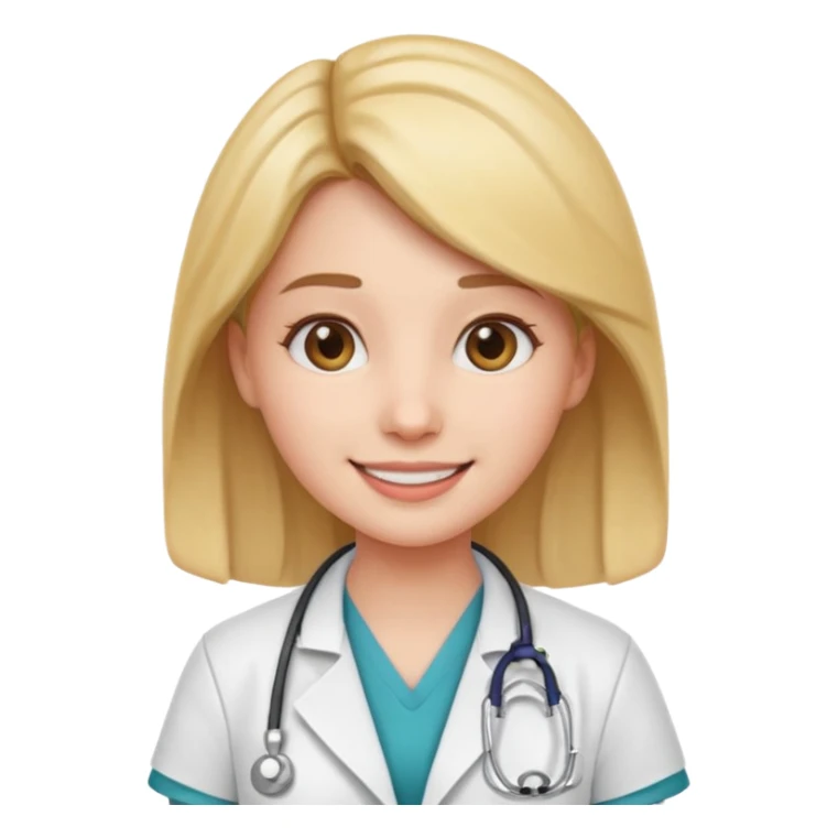 young female doctor emoji sticker