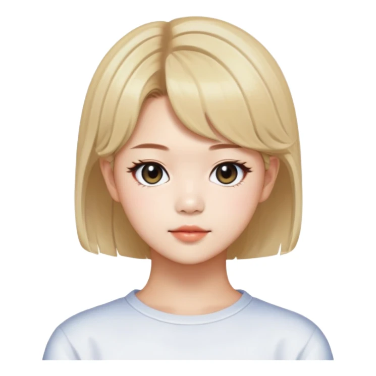 Jeongyeon from K-pop group Twice with short hair sticker