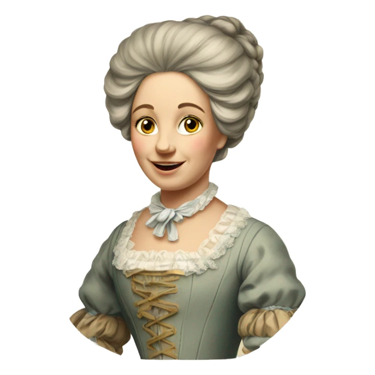 18th century Swiss lady in dress sticker