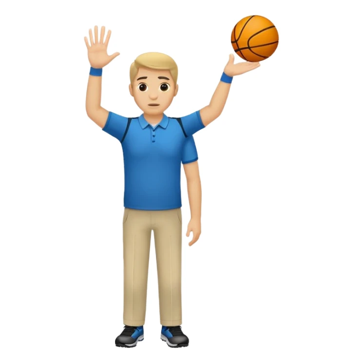 sports coach signals for time out sticker