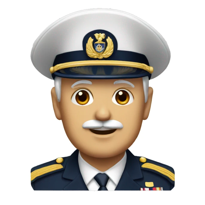 Senior Admiral officer navy sticker