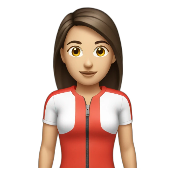 Full body | Lifeguard, Female, brunette sticker