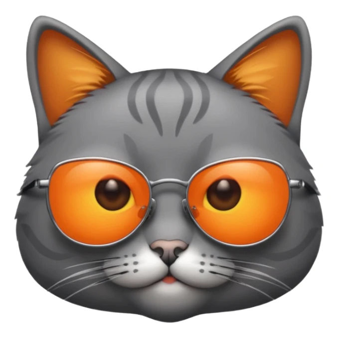 Cat wearing sunglasses sticker