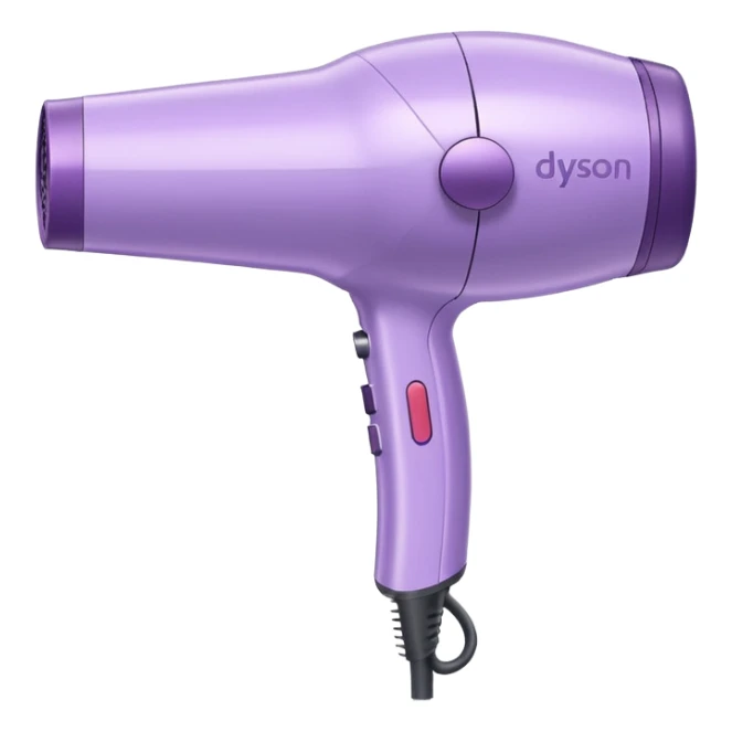 pastel lilac Dyson hair dryer sticker