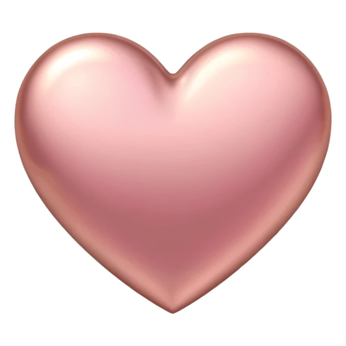 I need a pink and rose gold Heart emoji sticker