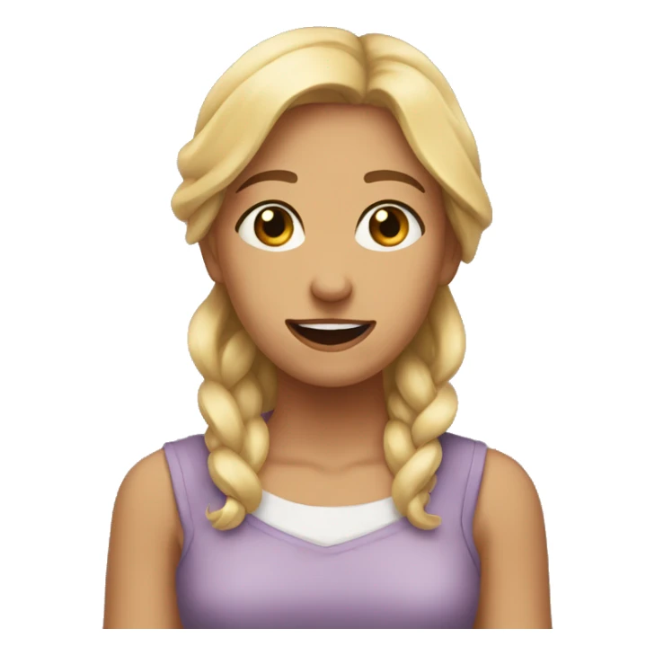 girl i don't know helpless hands up sticker