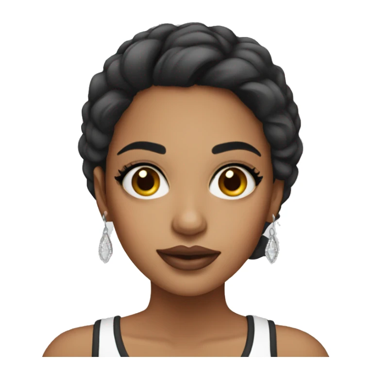 Latina makeup girl  sticker