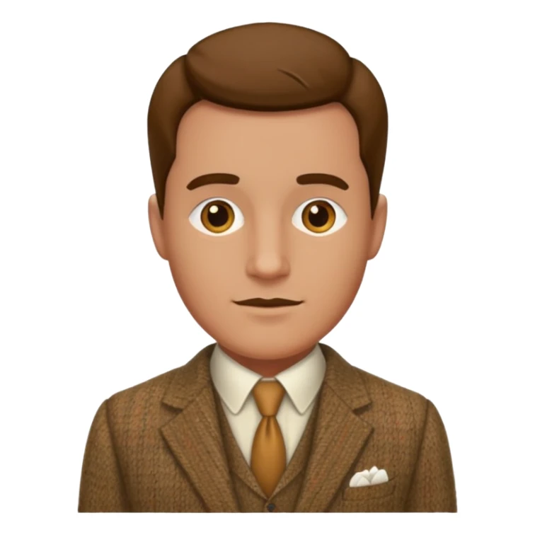 Old british vibe suit man sticker