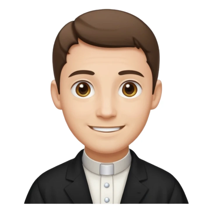 The priest who presides over the wedding sticker