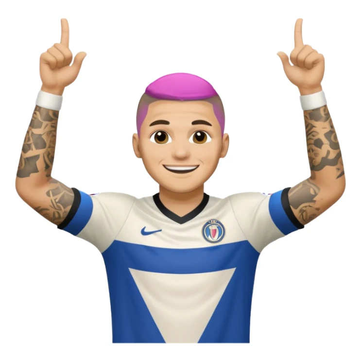 Mauro icardi gol sevinci yapıyor sticker