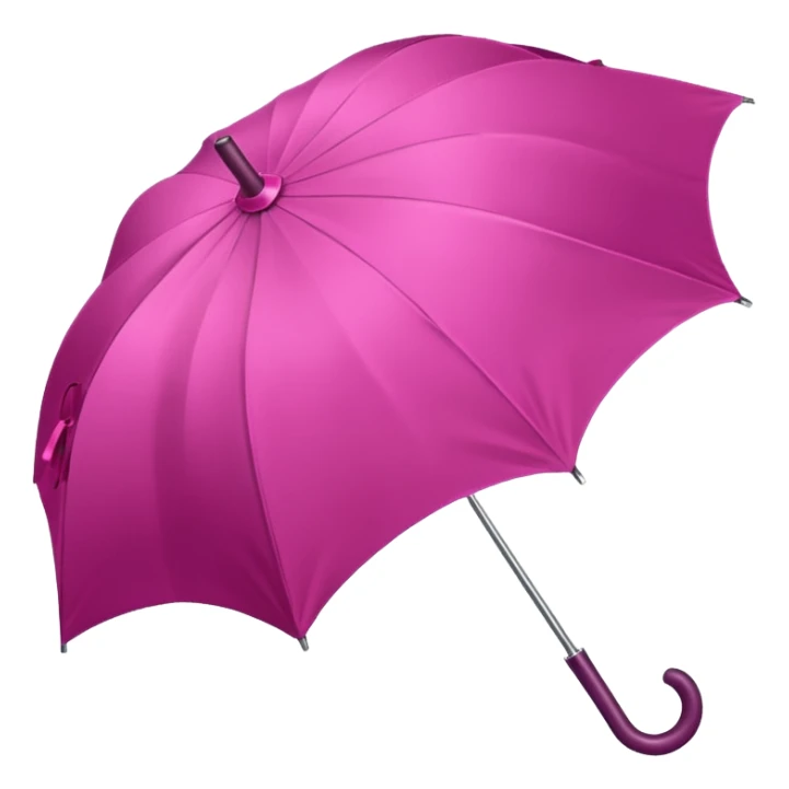 Dark pink umbrella with bow on the holder sticker