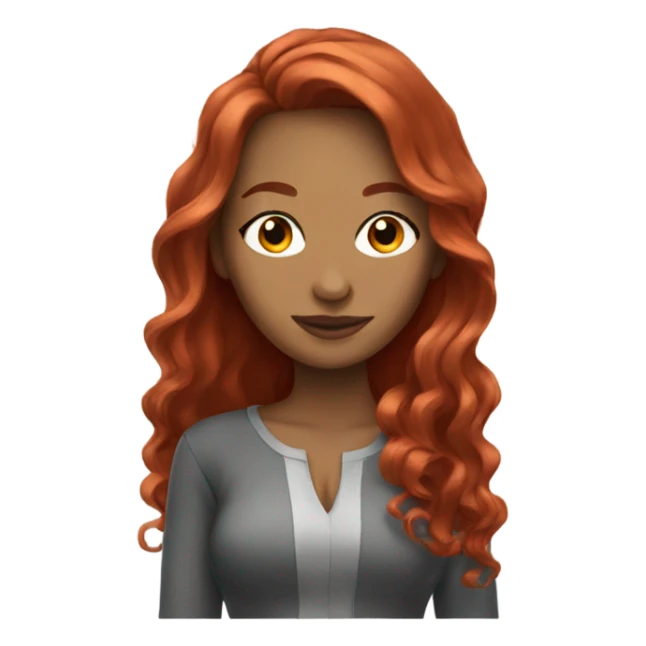 A beautiful woman with redhair  sticker