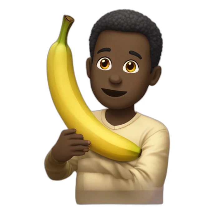 Vinicius qui mange des bananes sticker