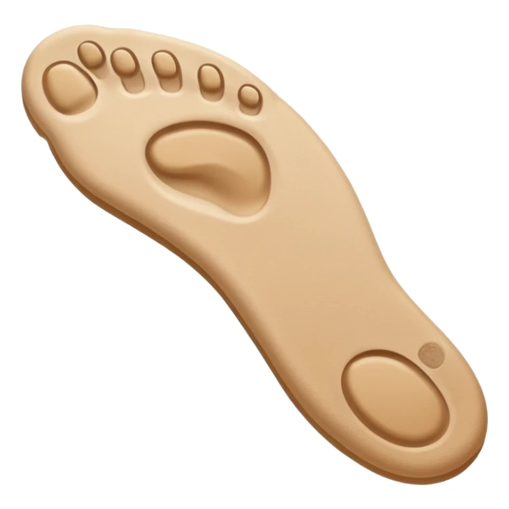 A single small human footprint, representing the first easy step in a journey sticker