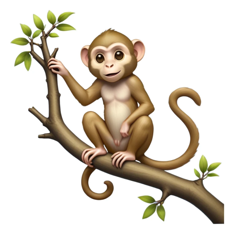cinematic-Macaques-realistic-full-body-sitting-emoji,-slim-agile-frame-poised-on-a-branch,-long-tail-curled-slightly,-head-tilted-dramatically,-bright-playful-eyes-exuding-mischief,-simplified-yet-realistic-focused-features,-highly-detailed,-glowing-with-an-almost-sarcastic-glow
 sticker