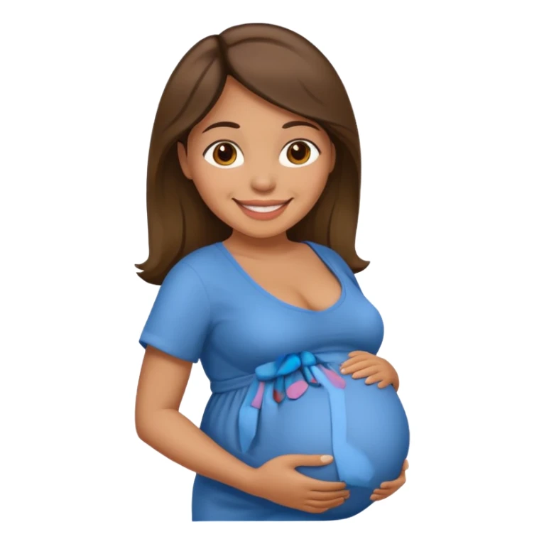 Pregnant columbian woman sticker