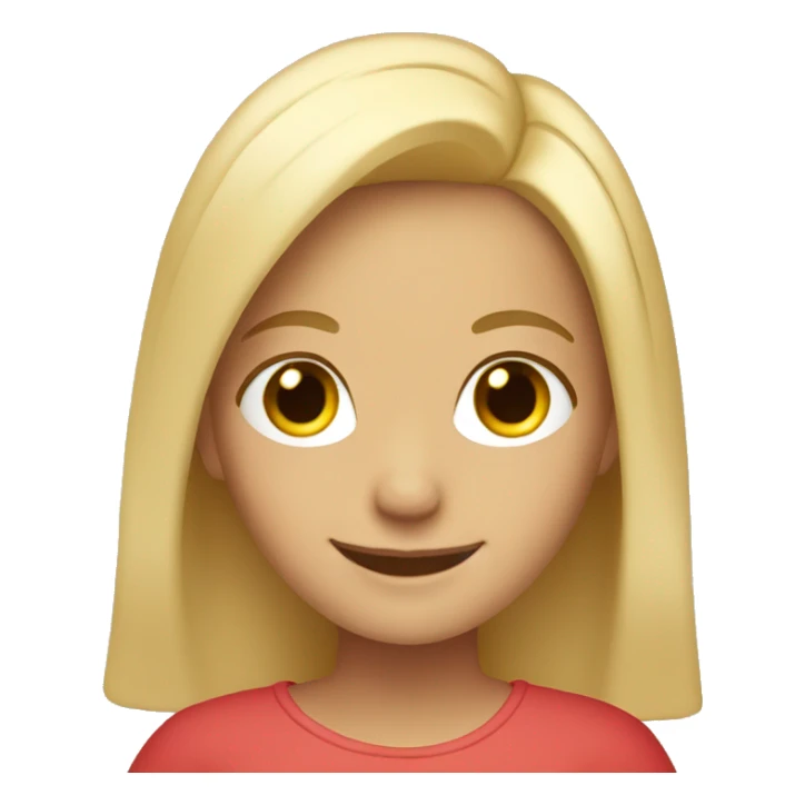 smiling girl in car with blonde highlights  sticker