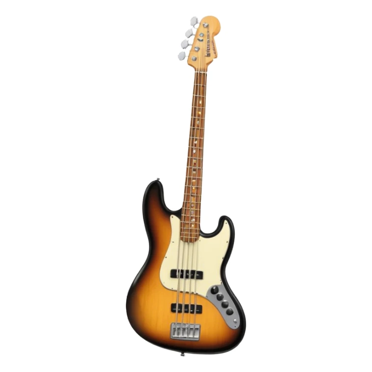 Left handed fender bass guitar sticker