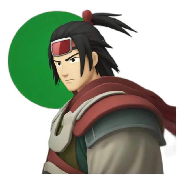 Hashirama Senju with Italian flag sticker
