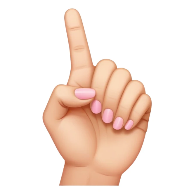 hand sticking up pinky finger instead of middle sticker