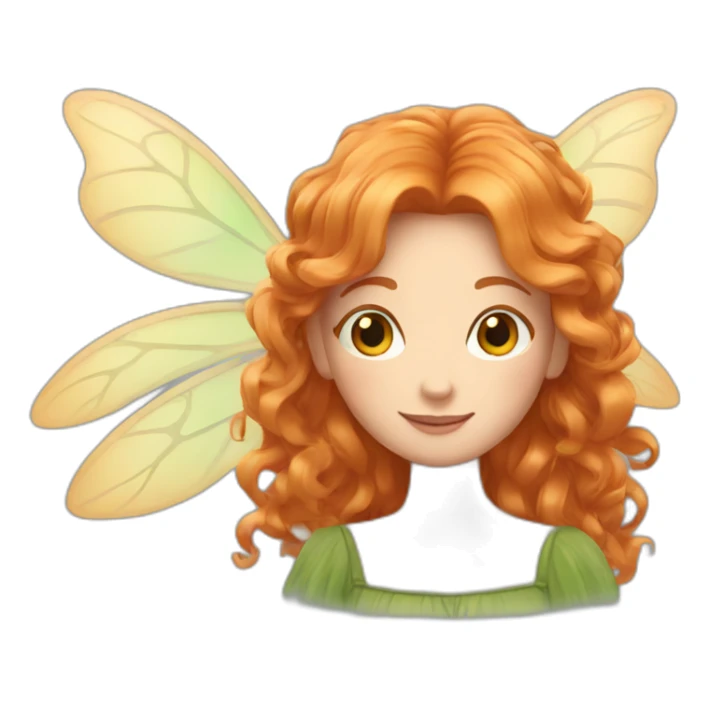 Fairy with ginger hair sticker
