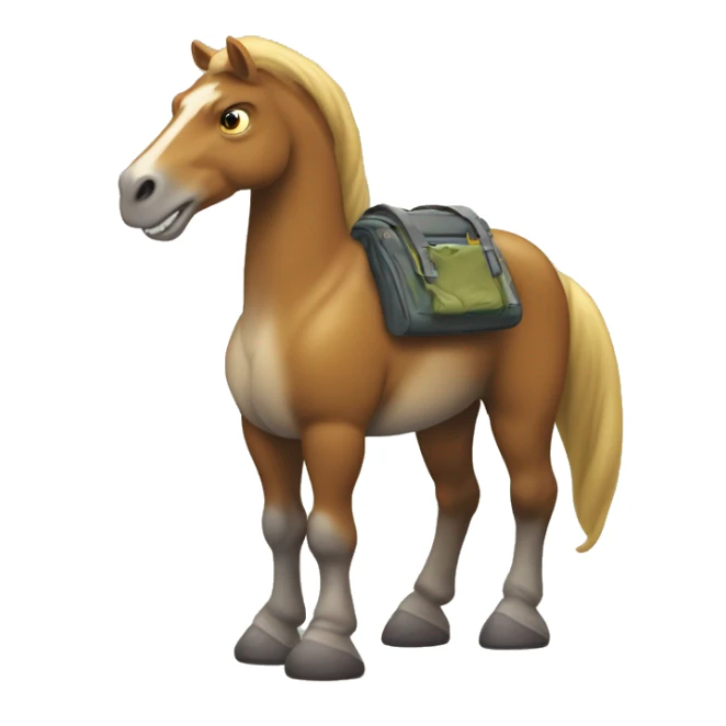 Cavalo em cima de um dinossauro sticker