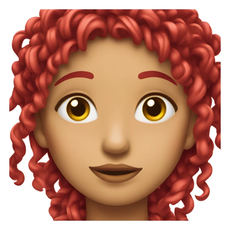 chica con rulos rojos que sostenga una lupa  sticker