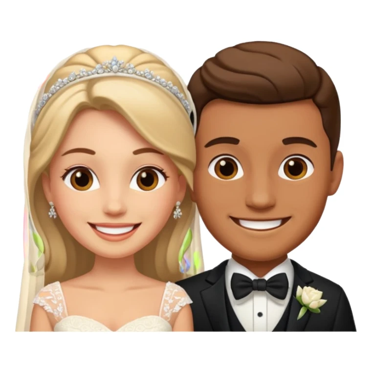 wedding man and woman sticker