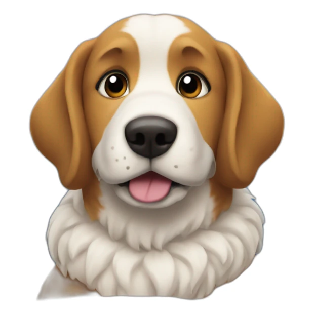 Dog from it is fine meme sitting in the snowy mountains sticker