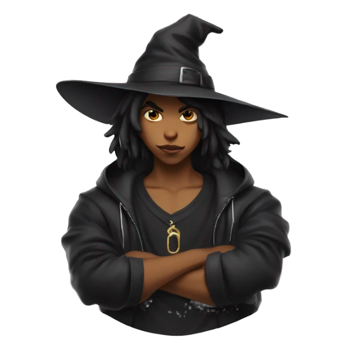 gangster boy witch the inscription Milan sticker